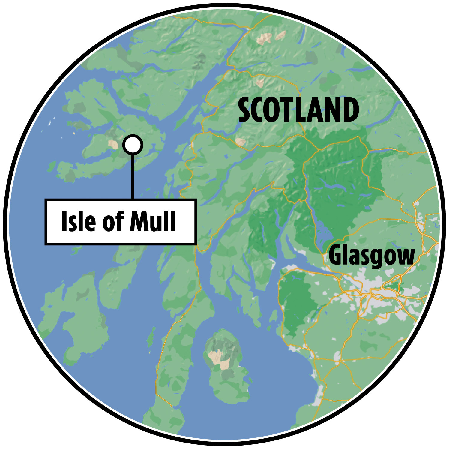 Die Isle of Mull ist die zweitgrößte Insel der Inneren Hebriden