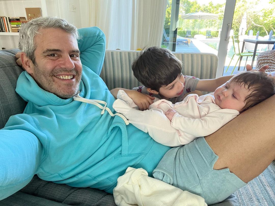 Andy Cohen und seine Kinder Benjamin und Lucy