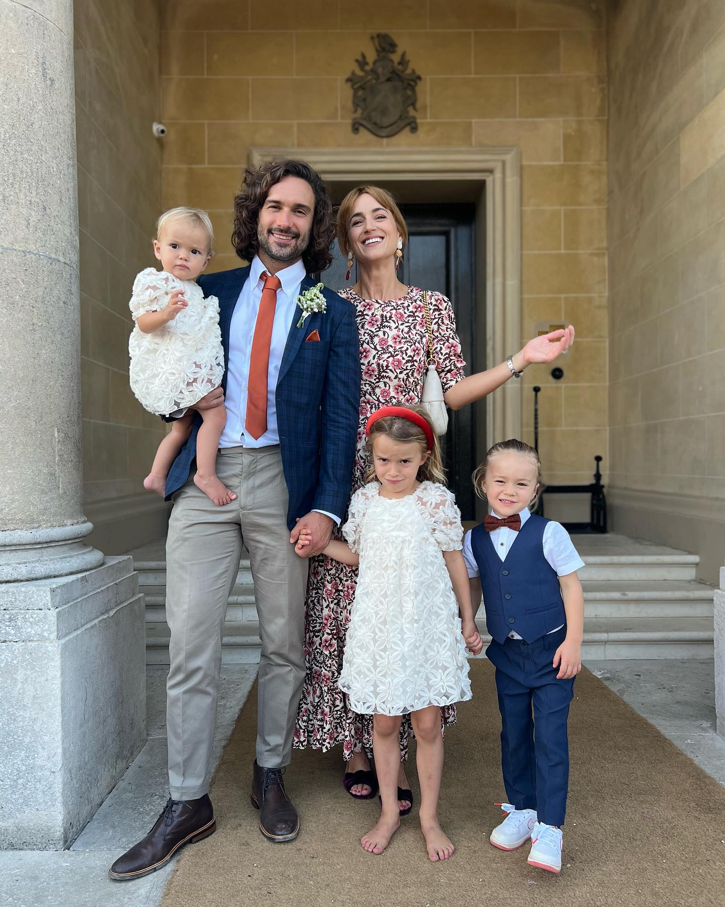 Joe and Rosie, 33, married in June 2019, with their kids