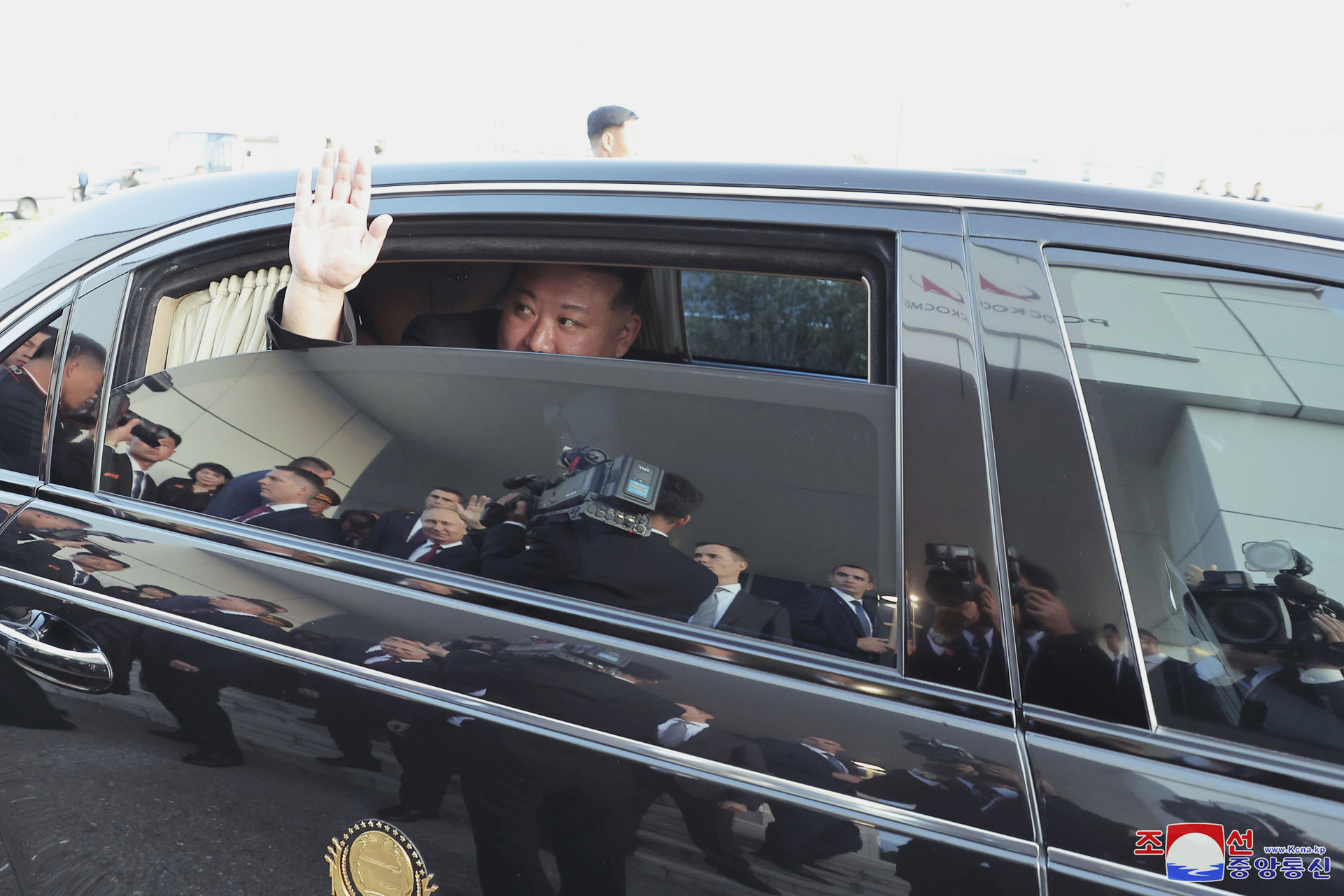 Kim fährt nach einem Treffen mit dem russischen Präsidenten Wladimir Putin im September 2023 los