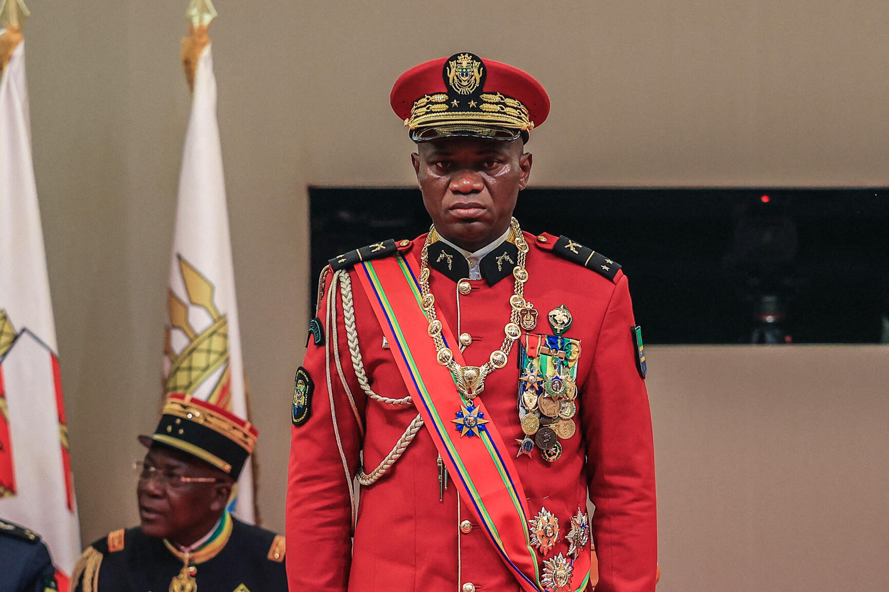 General Brice Oligui Nguema at his inauguration as interim president of Gabon in Libreville on September 4, 2023.