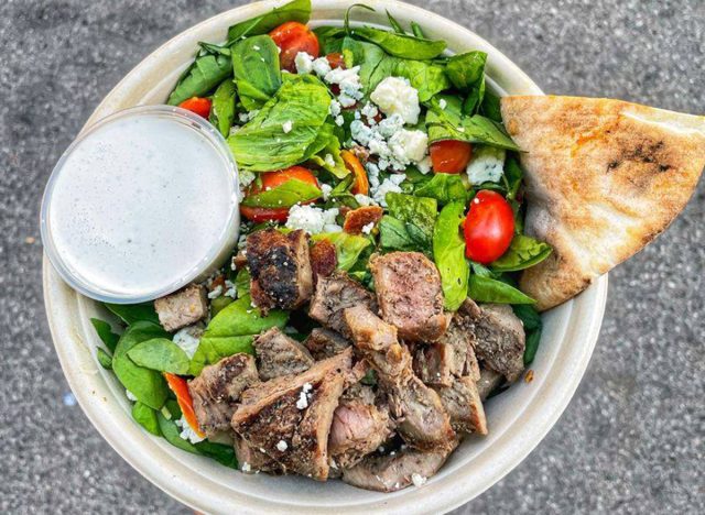 Einfacher Salat, Steak-Out-Salat
