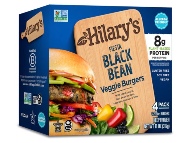Hilary's Fiesta Black Bean Veggie Burger