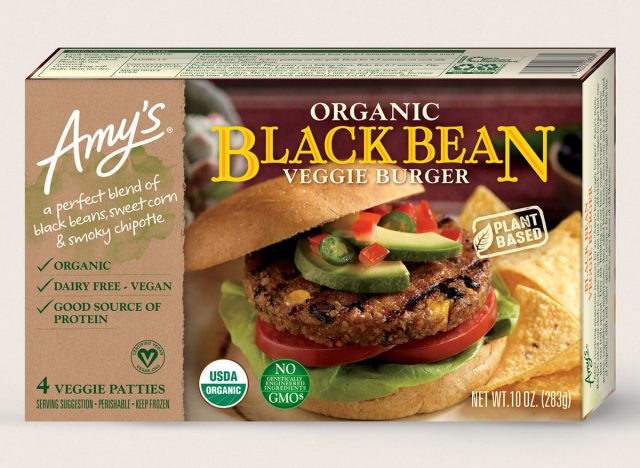 Amy's Bio-Veggie-Burger mit schwarzen Bohnen
