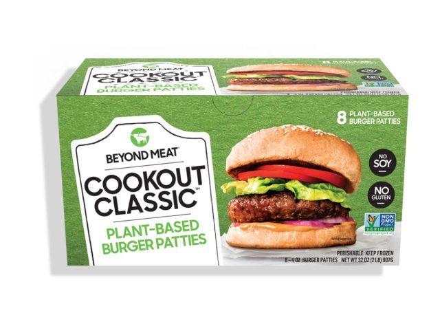 Beyond Meat Cookout: Klassische, gefrorene Burger-Patties auf pflanzlicher Basis
