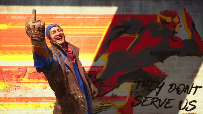 Boomerang wirft den Vogel in „Suicide Squad“ neben einige Flash-Graffiti