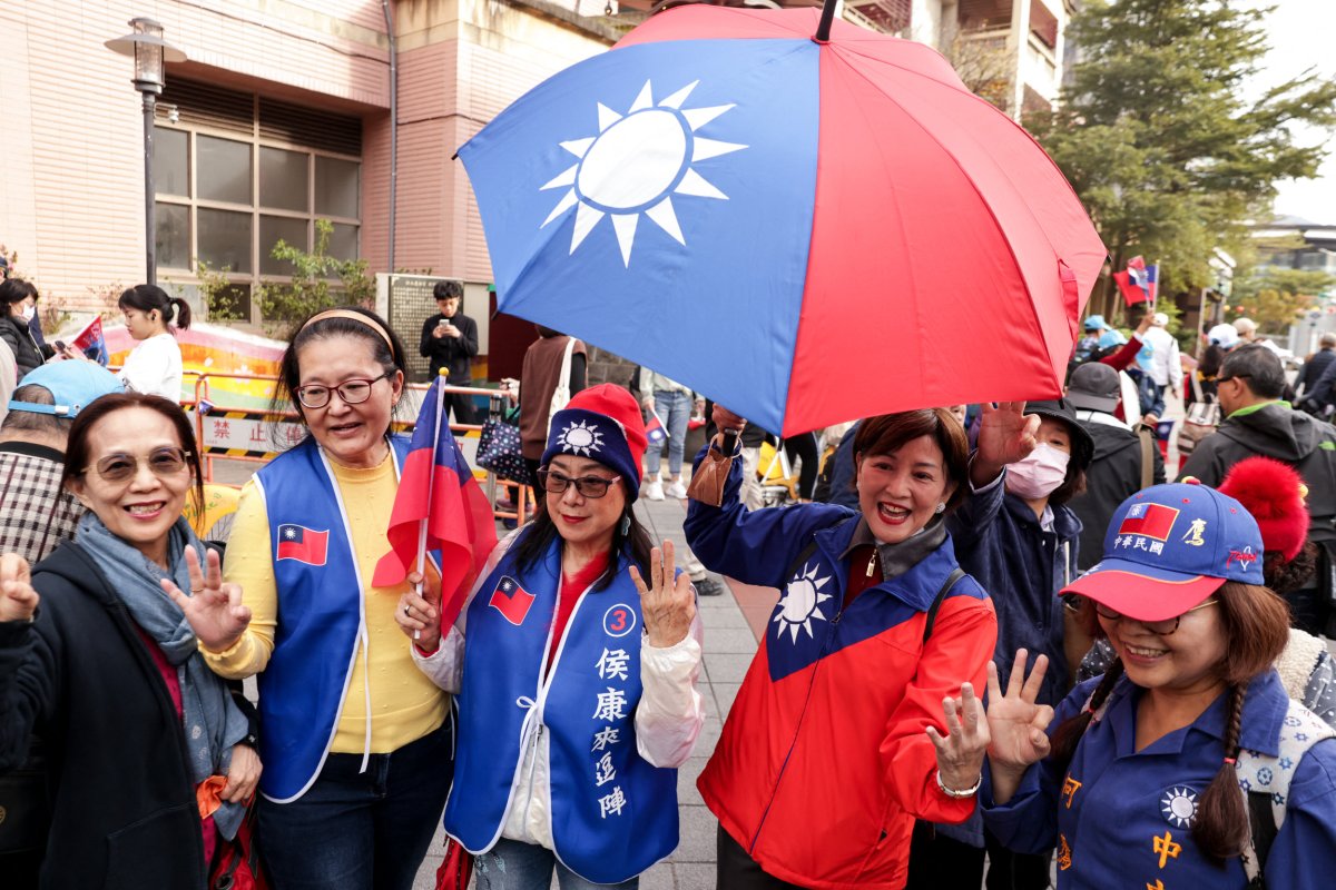 KMT-Unterstützer in Taipeh 
