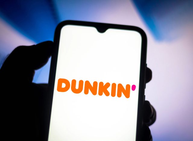 Dunkin' auf dem Telefonbildschirm