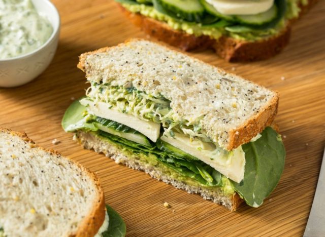 Grünes Göttinnen-Sandwich