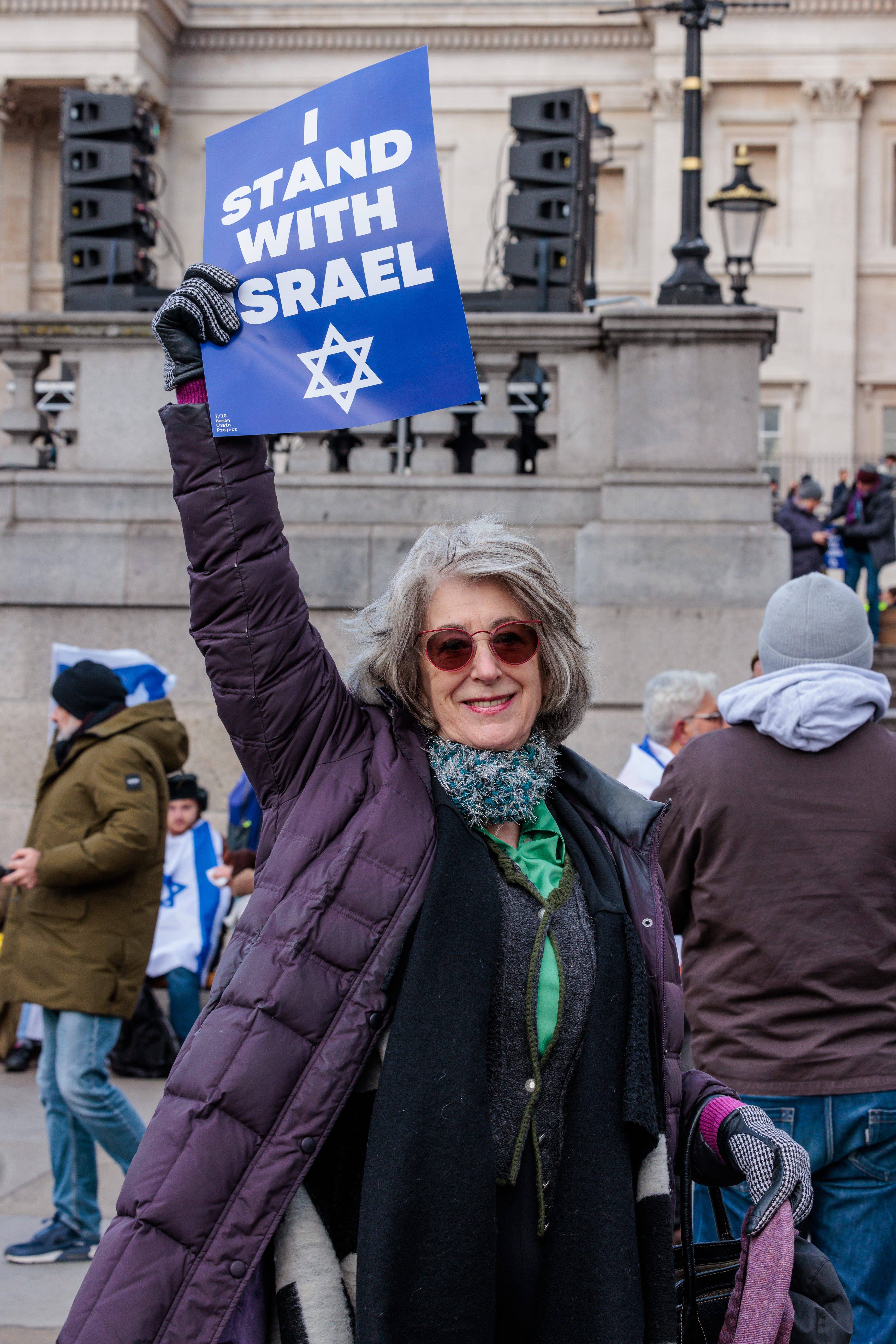 Die Kundgebung „Solidarität mit Israel“ markierte den 100. Tag seit dem Terroranschlag der Hamas