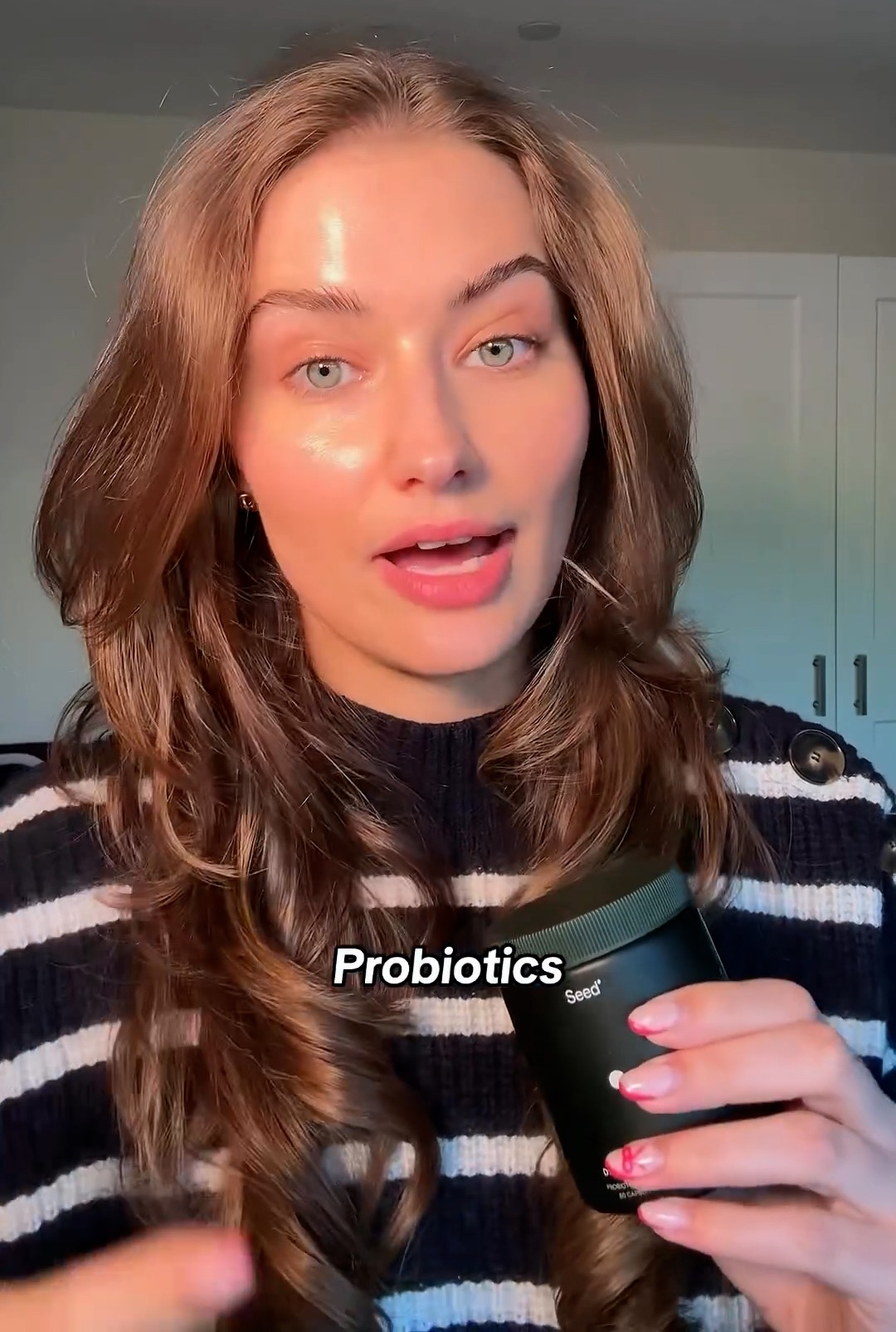 Sie empfahl Probiotika für die allgemeine Hautgesundheit