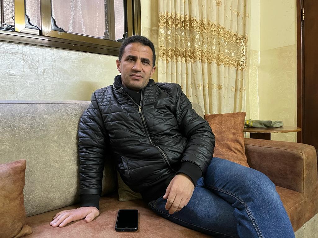 Mothafar Thoqan, the spokesperson for the Palestinian Ministry for Prisoners and Ex-prisoners, in Balata on January 5, 2023.