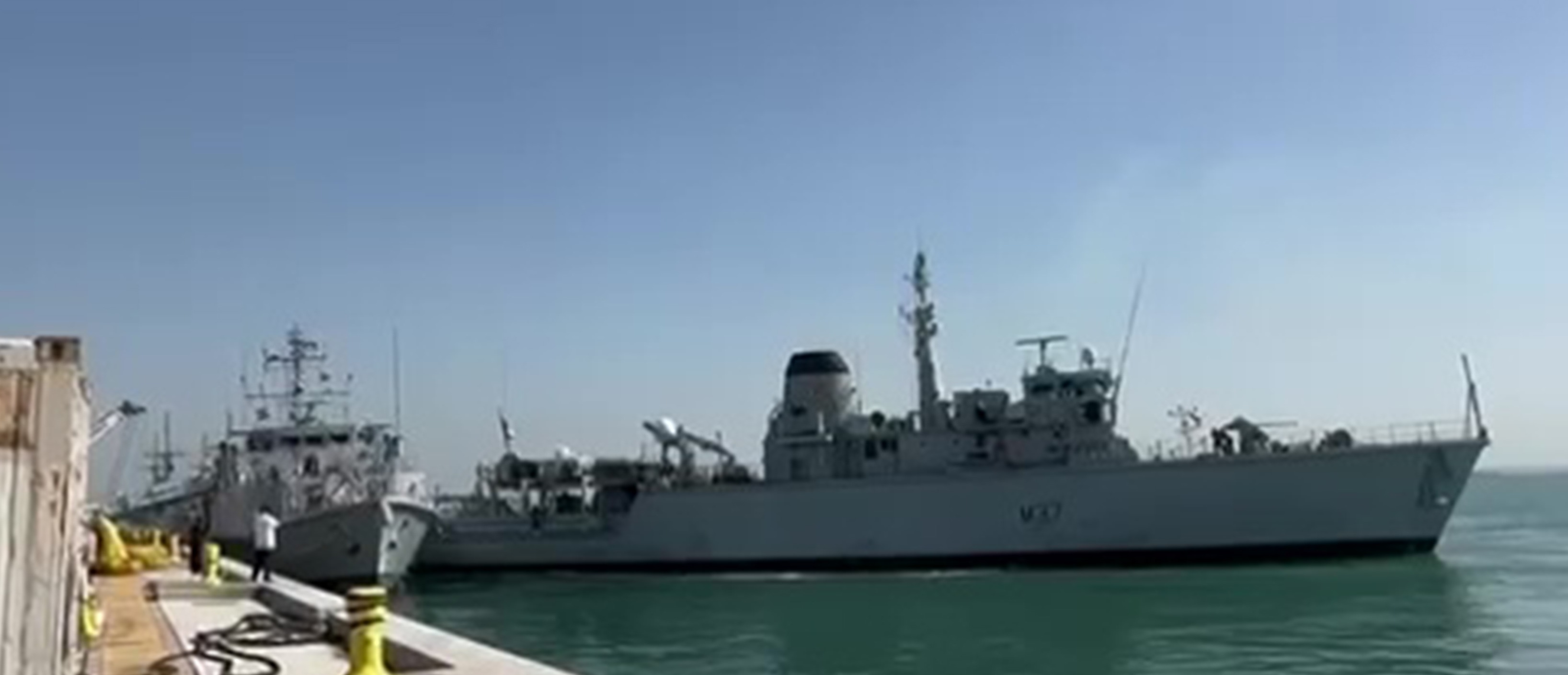 Die Kollision ereignete sich vor der Küste Bahrains, als die Schiffe in den Hafen zurückhumpelten