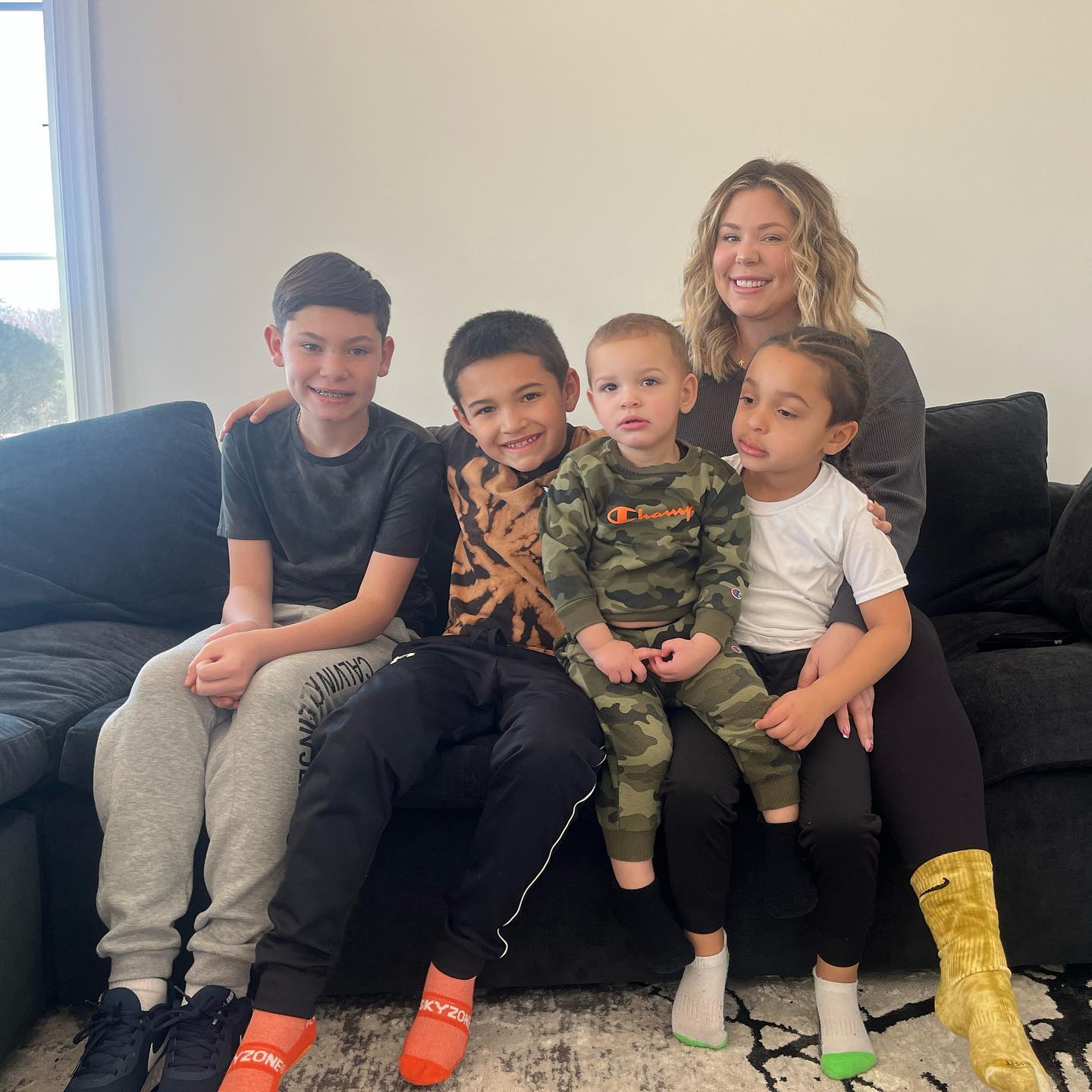 Kailyn mit ihren vier ältesten Söhnen: Isaac, Lincoln, Lux und Creed