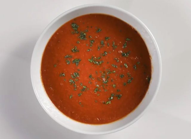 Tomaten-Basilikum-Suppe von Macaroni Grill