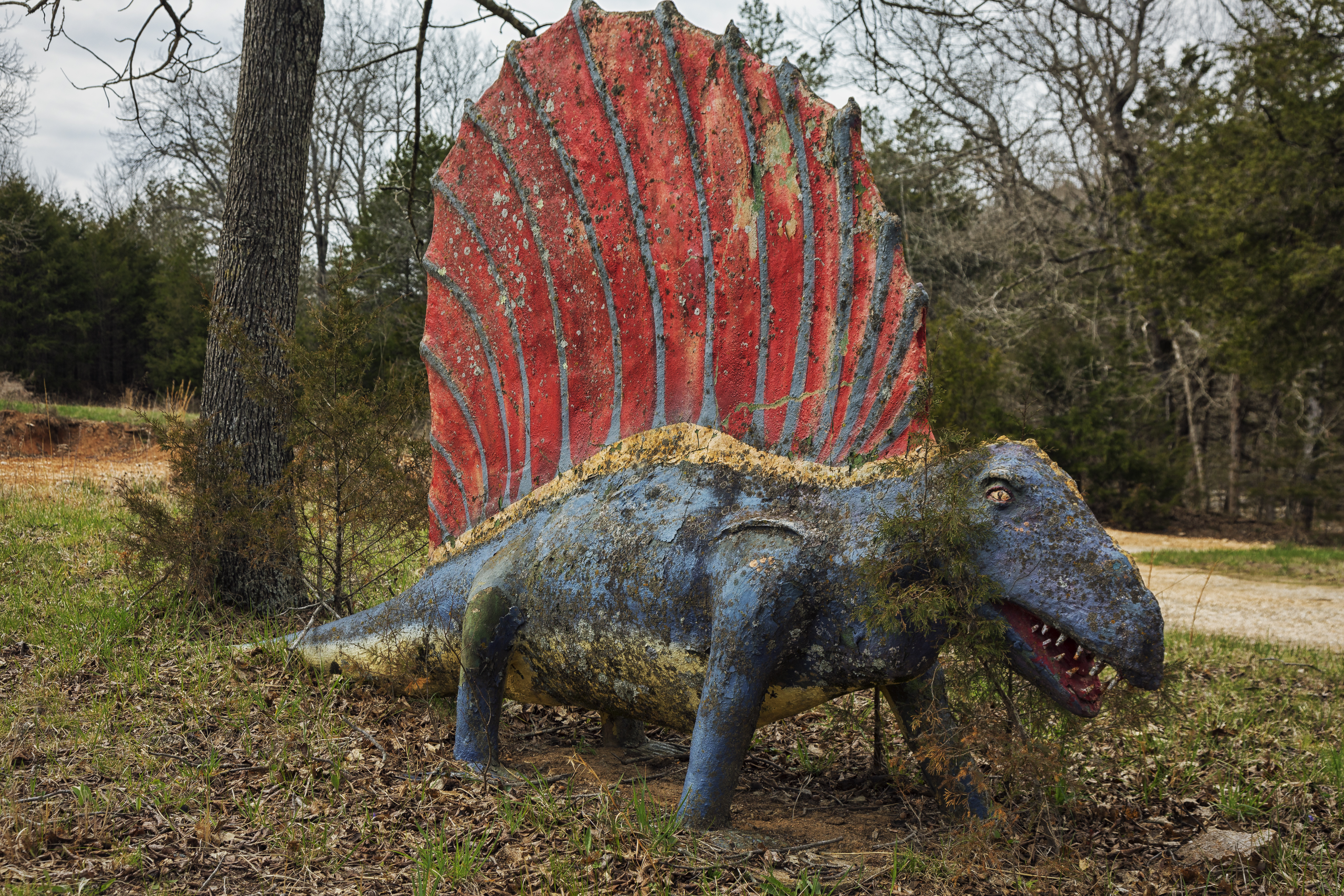 Dinosaur World in Beaver, Arkansas, war einst ein Touristen-Hotspot mit etwa 100 lebensgroßen Dinosaurierskulpturen