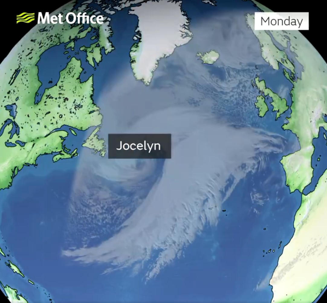 Das Met Offie hat gewarnt, dass Sturm Jocelyn lebensgefährliche Winde mit sich bringen könnte