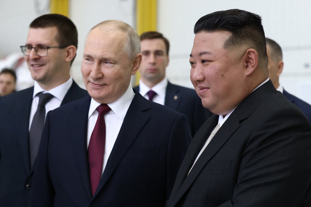 Putin und Kim Jong Un in Russland