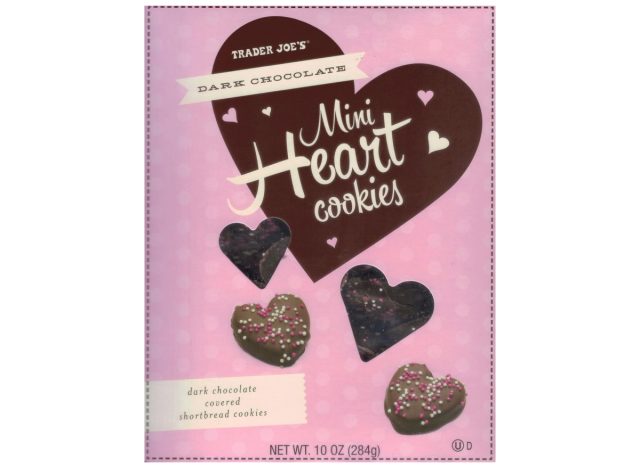 Trader Joe's dunkle Schokoladen-Mini-Herzkekse