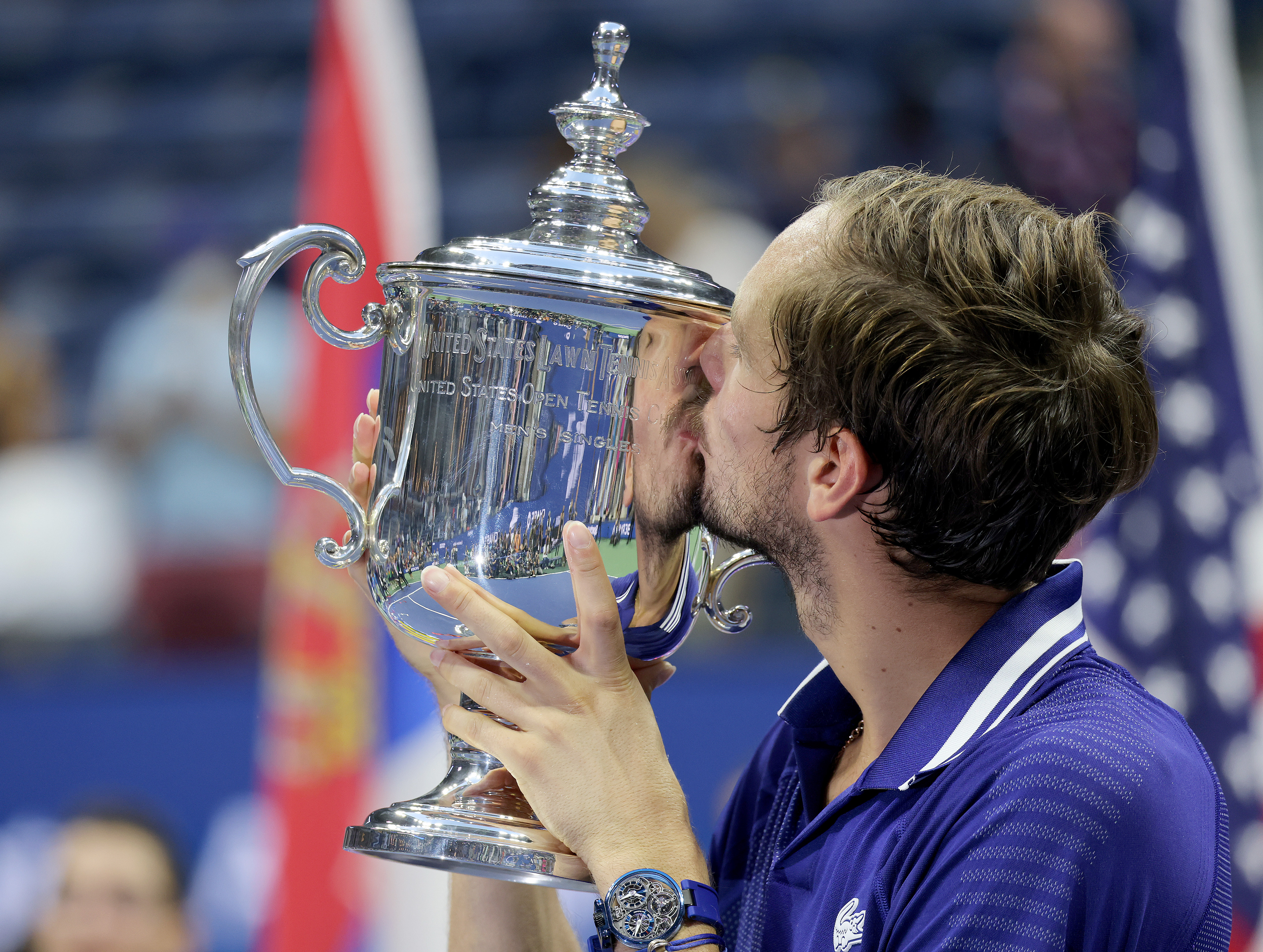 Medvedev überraschte letztes Jahr Novak Djokovic und gewann den US-Open-Titel