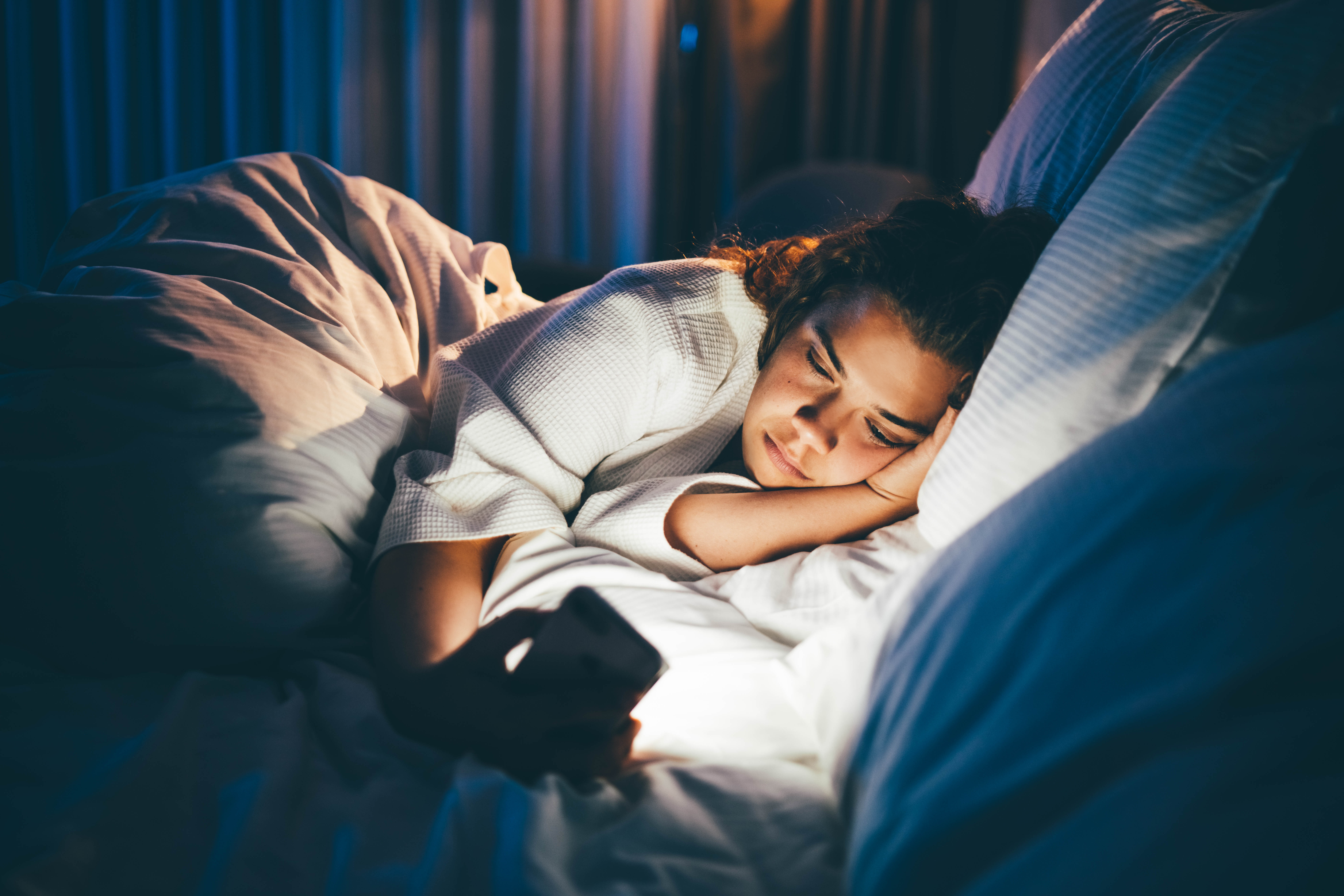 Try to stop screen time around one hour before bedtime