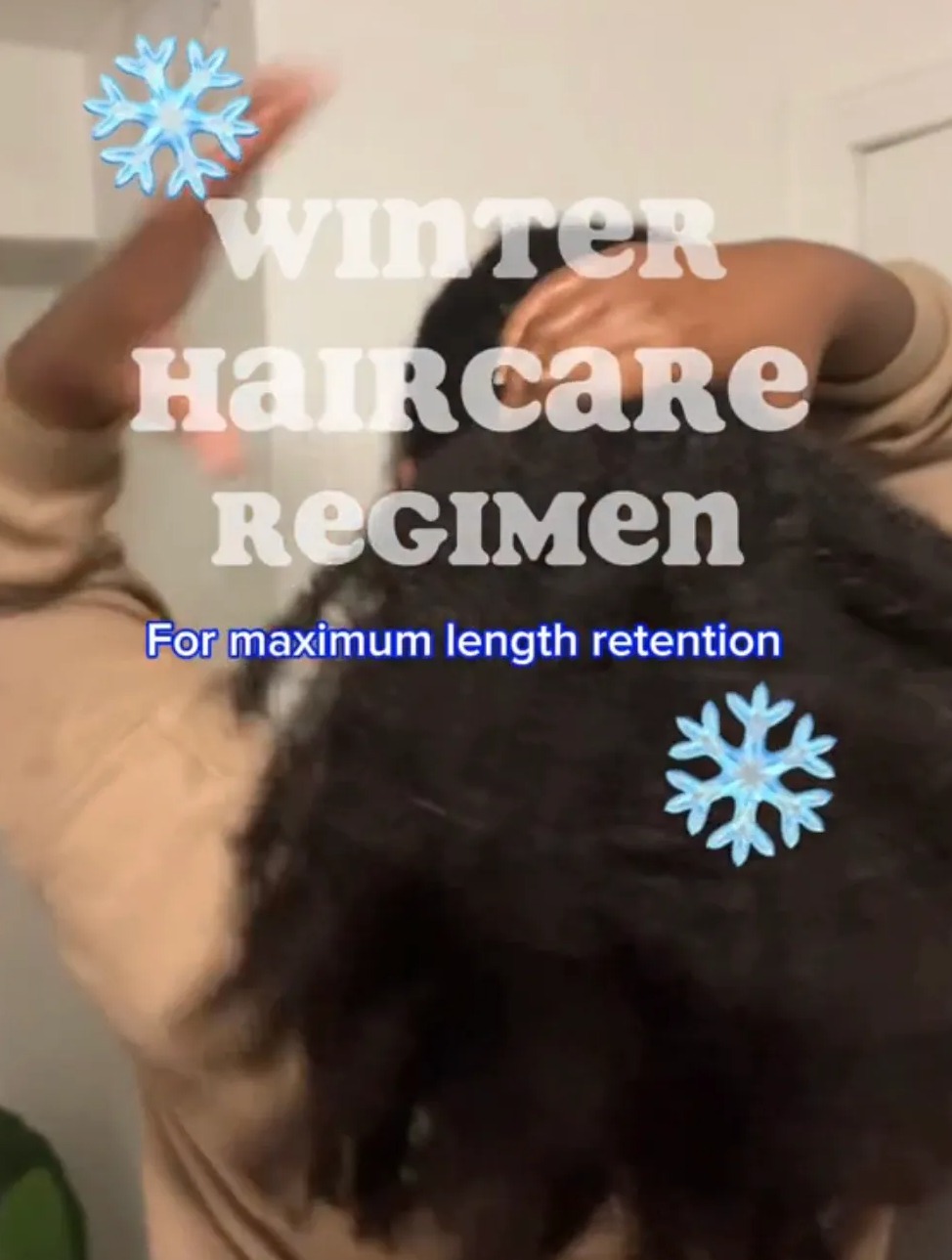Shaneal sagte, ihre Winter-Haarpflegeroutine bestehe aus fünf Schritten für maximale Längenerhaltung
