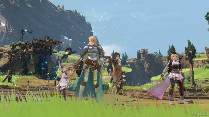 Granblue Fantasy Relink-Screenshot, der zeigt, wie die Gruppe eine Quest abgeschlossen hat.