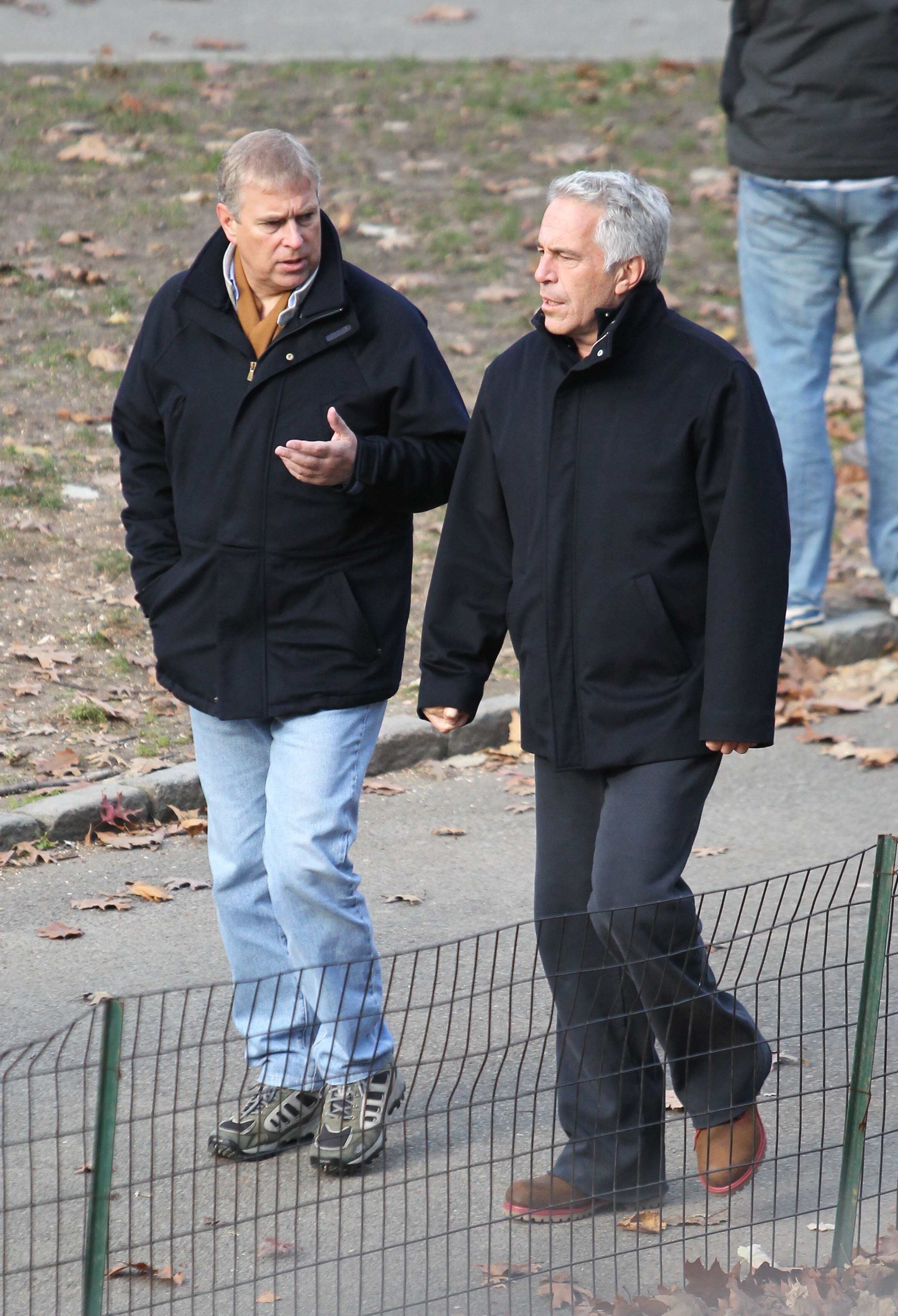 Prinz Andrew und Jeffrey Epstein im New Yorker Central Park