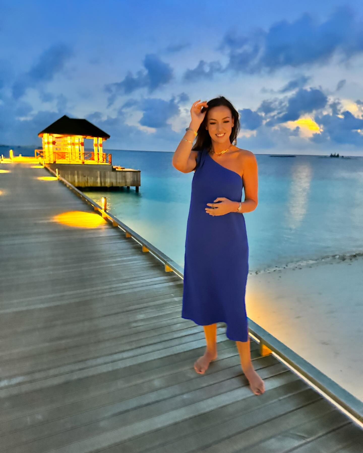 Sally hatte einige glamouröse Schnappschüsse von ihrer Reise auf die Malediven geteilt