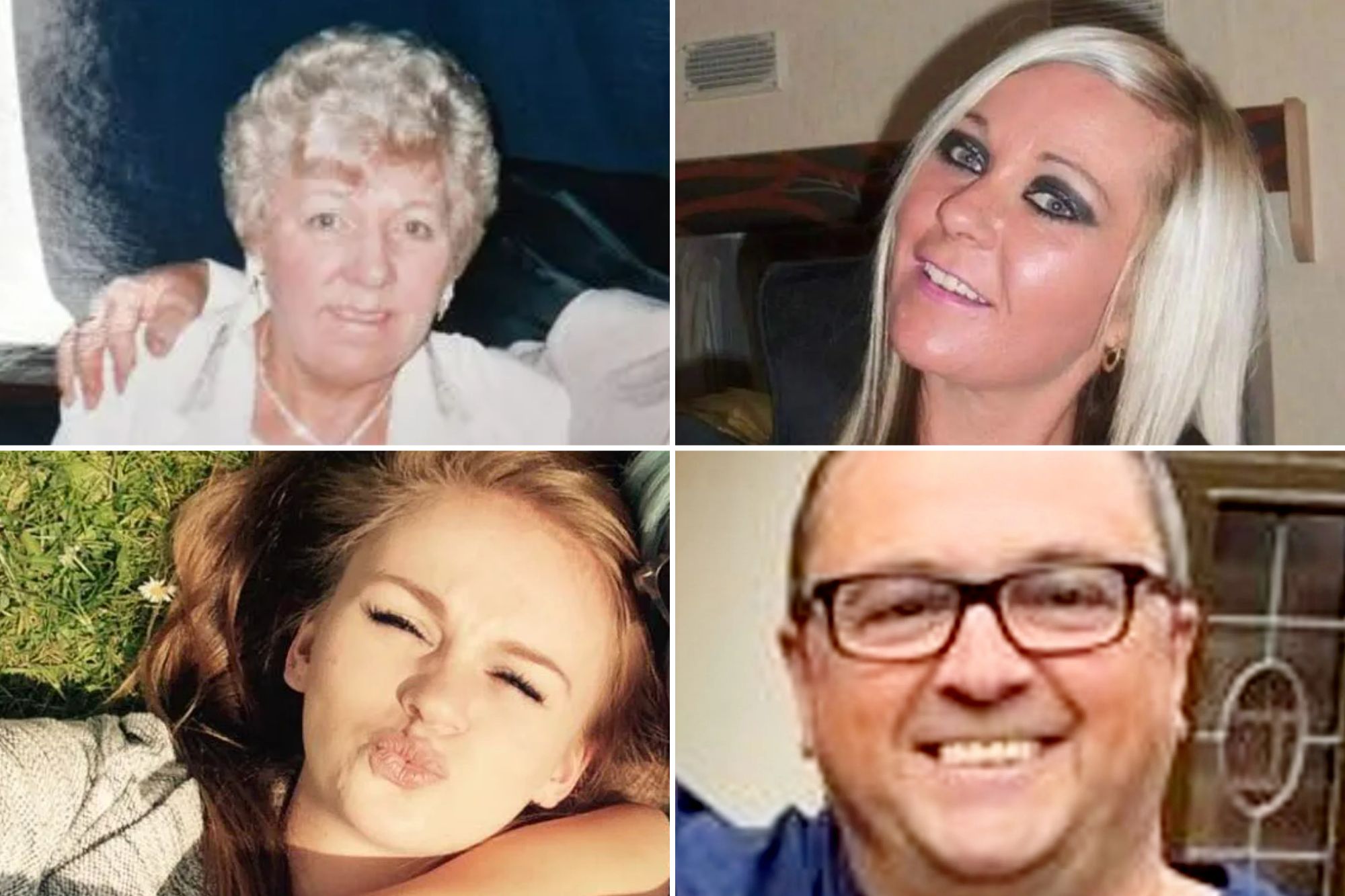 XL-Bully-Opfer Shirley Patrick, 83, Joanne Robinson, 43, Natasha Johnston, 28, und Ian Price, 52