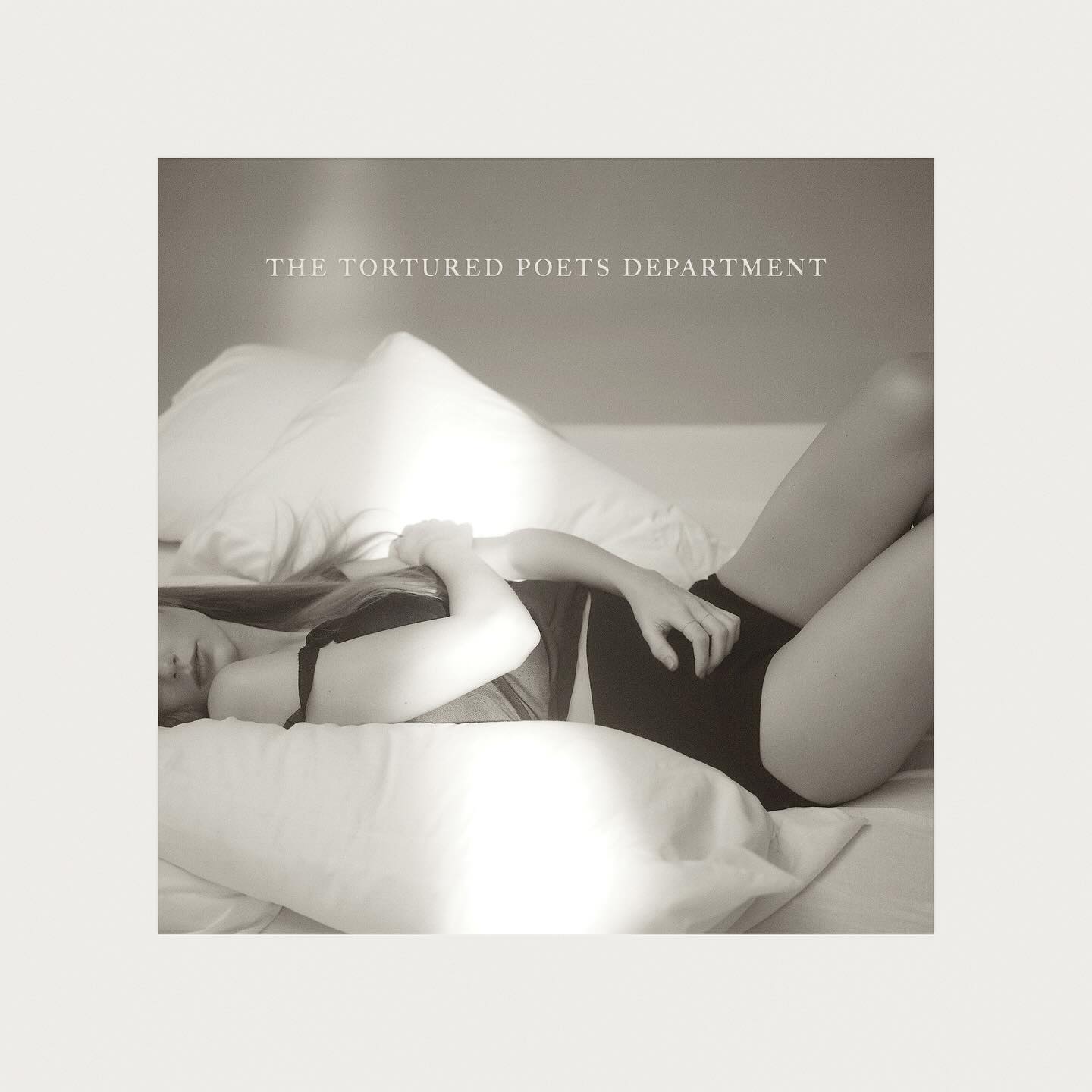 Das Cover von Taylors neuem Album „The Tortured Poets Department“.