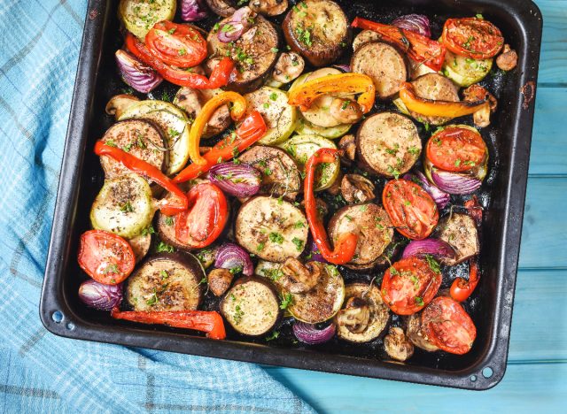 sheet pan roasted veggies, light dinners for weight loss