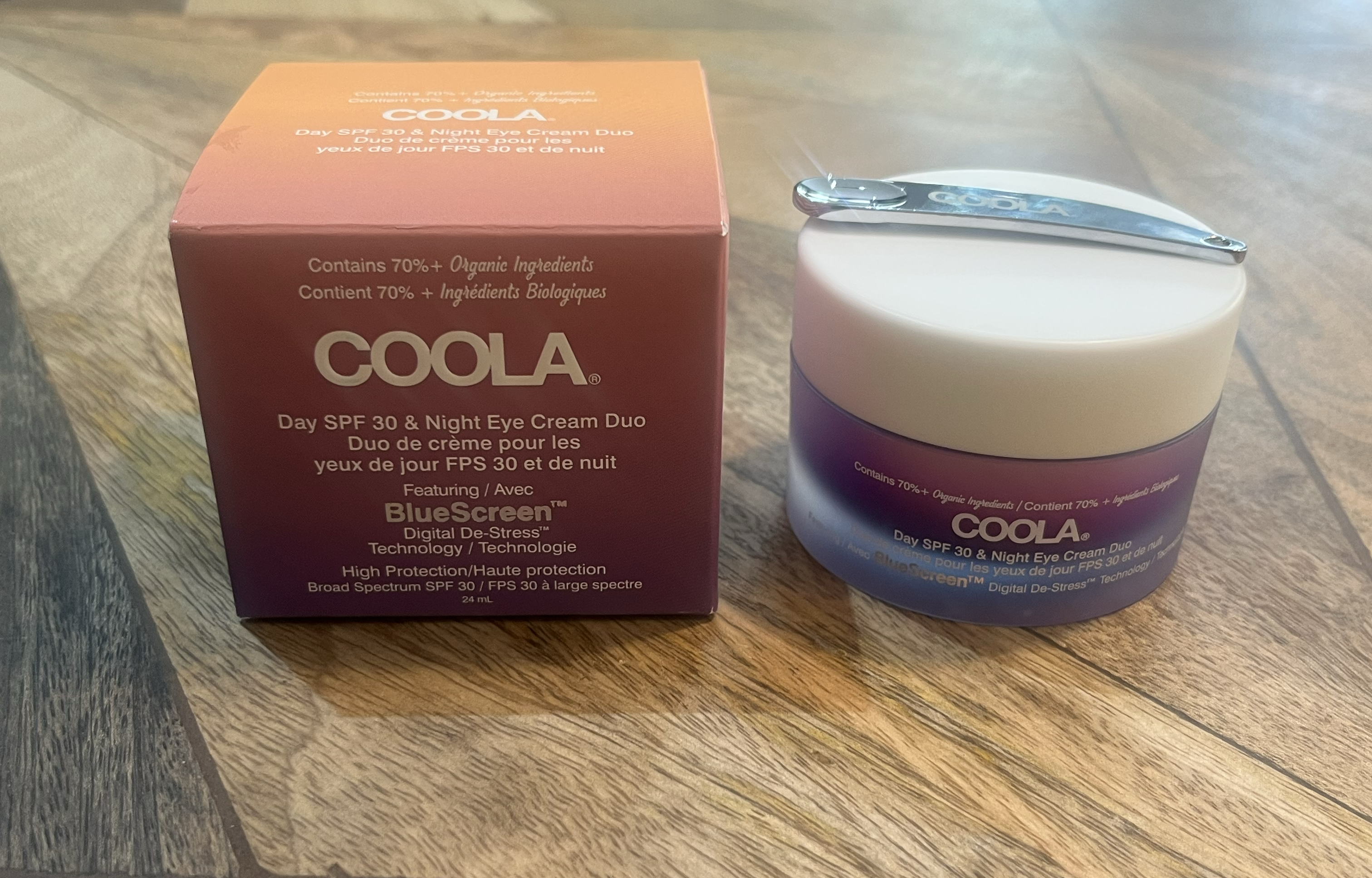 The Coola Night Eye Cream protects the sensitive under-eye area.