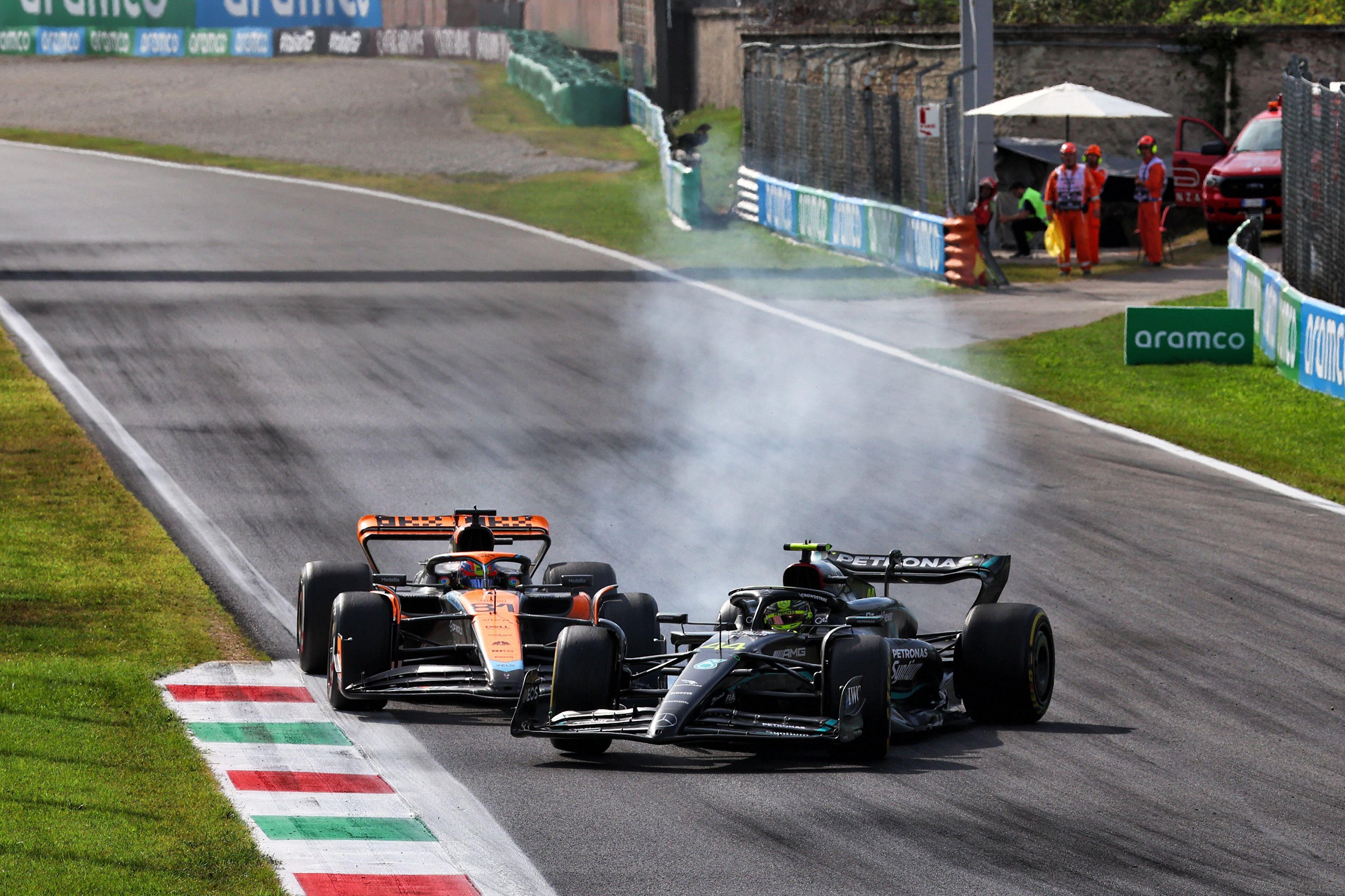 Hamilton und Piastri kämpfen beim Großen Preis von Italien
