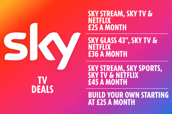 Sky TV deals can range from a free month trial to £25 a month