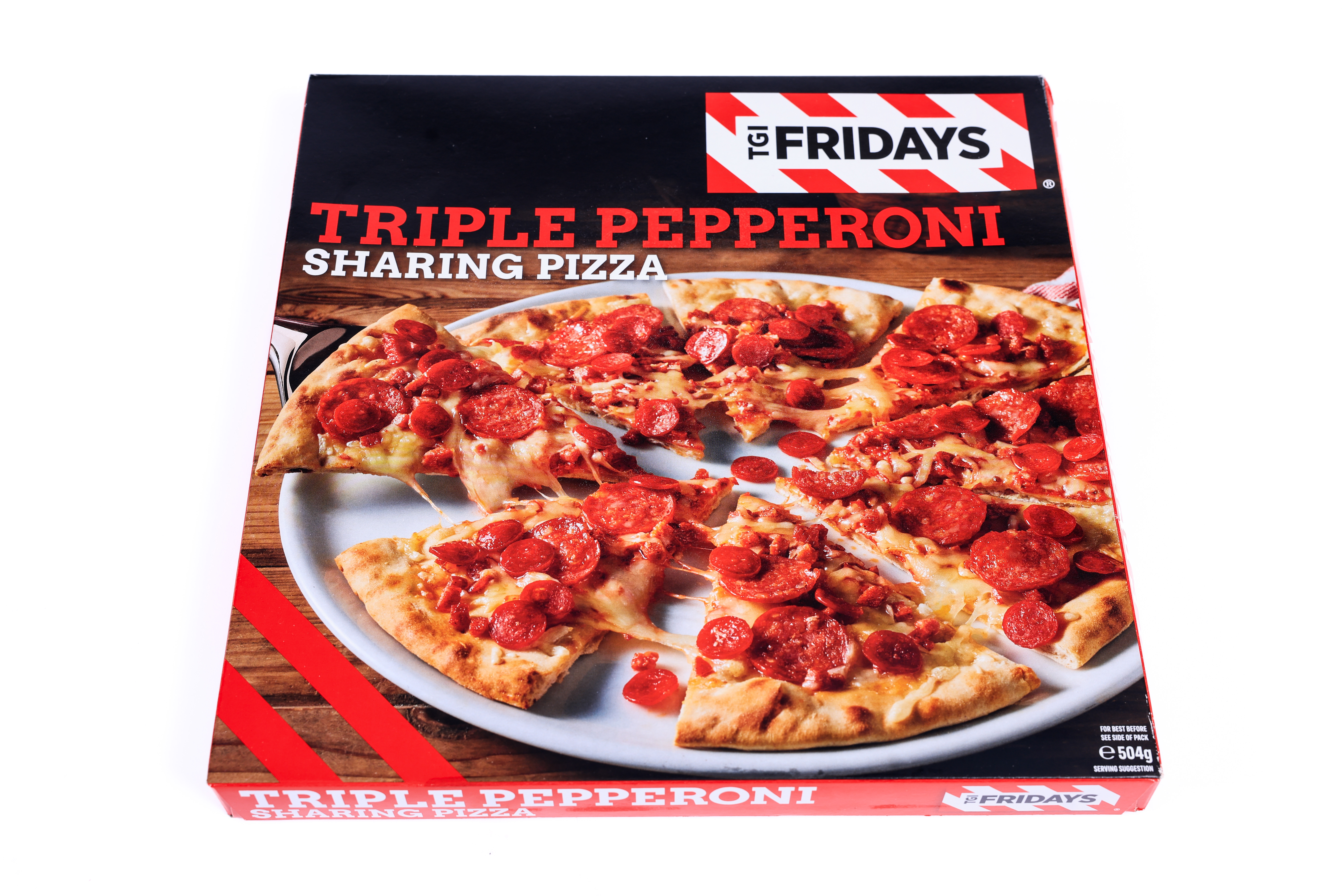 Die Triple Pepperoni Sharing Pizza von TGI Fridays kostet in Island 4,50 £