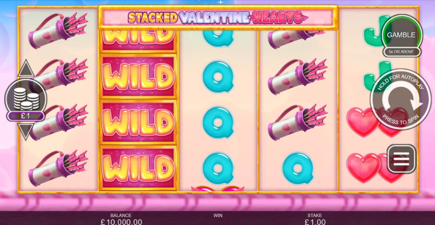 Stacked Valentine Hearts slot
