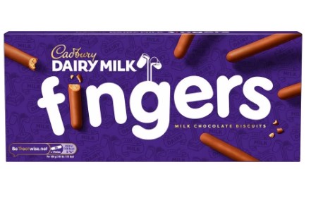 Cadbury's Dairy Milk Fingers, normalerweise 1,70 £, kosten jetzt bei Tesco 1 £