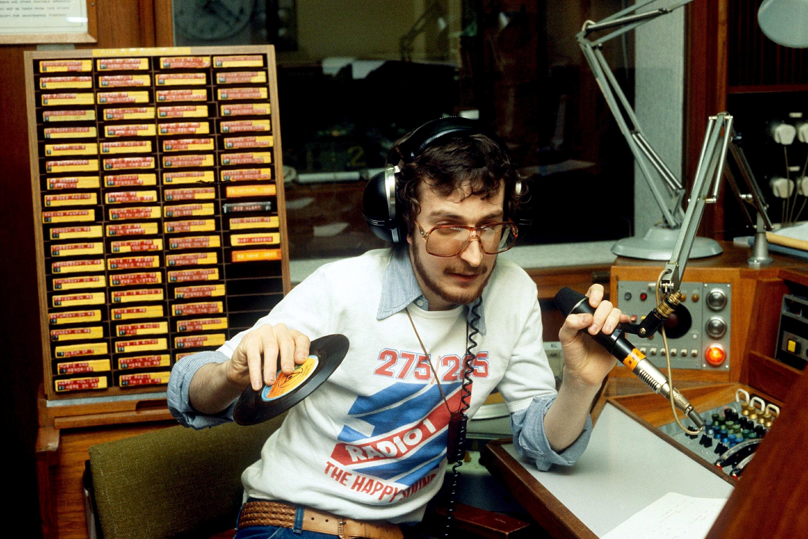 Steve im Radio im Jahr 1980