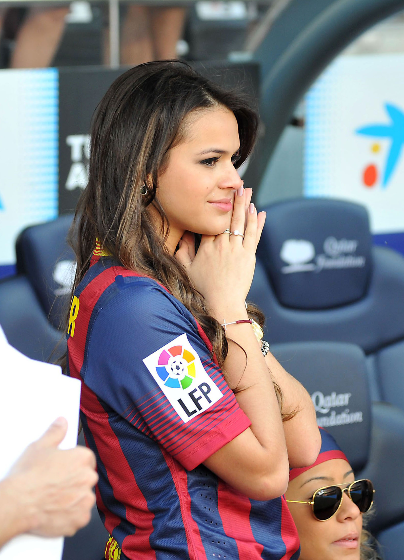 Die Schauspielerin besuchte Neymars Spiele in Barcelona