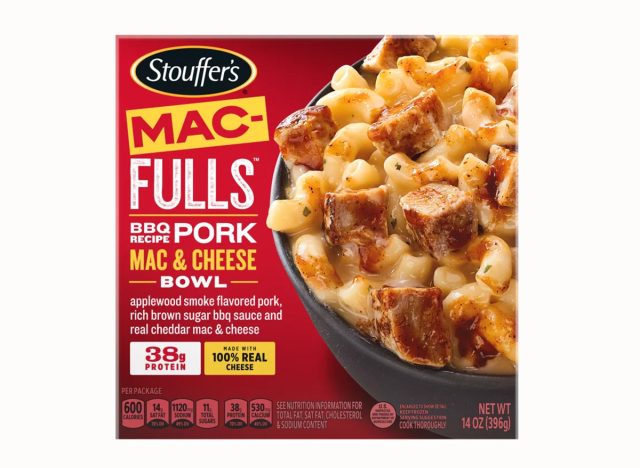 Stouffer's MAC-FULLS BBQ-Rezept, gefrorene Mahlzeit mit Schweinefleisch, Mac und Käse