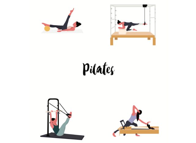 Pilates-Übungen
