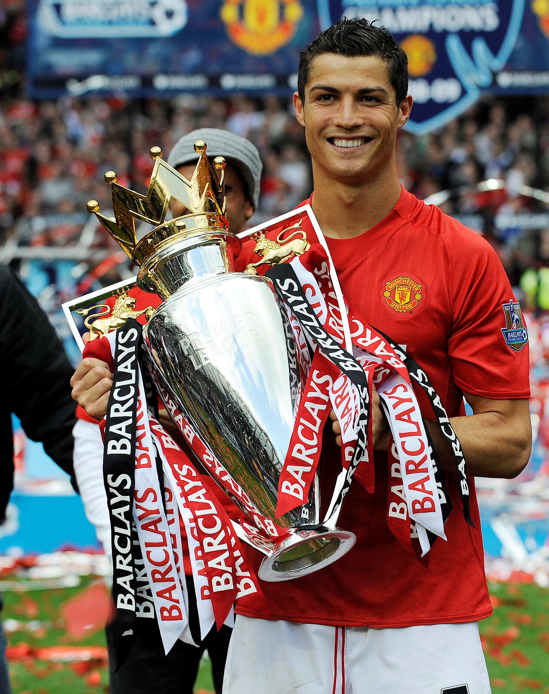 Cristiano Ronaldo gewann im Old Trafford drei Premier-League-Titel