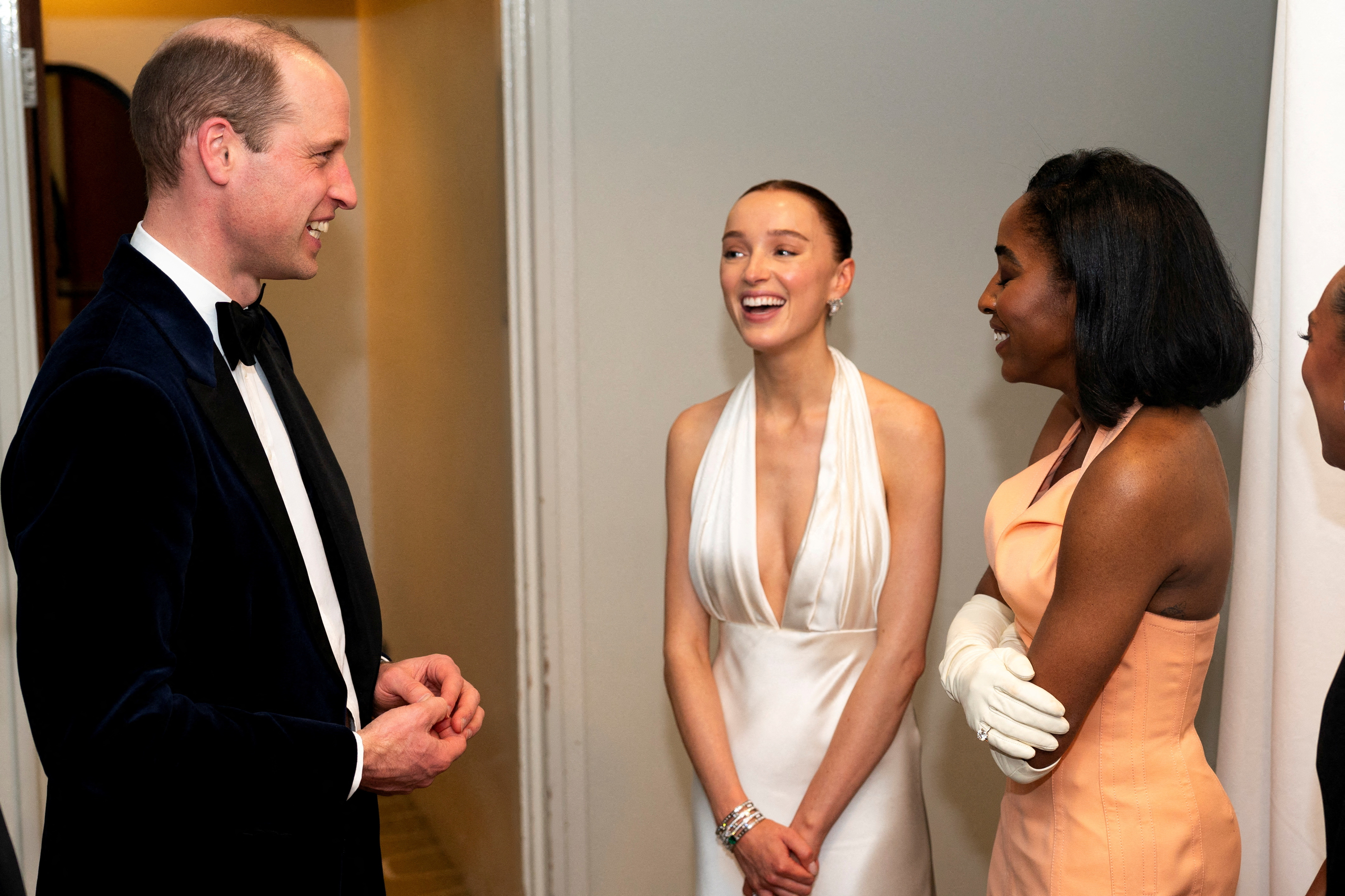 Sie traf Prinz William zusammen mit Ayo Edebiri, Sophie Wilde und Mia McKenna-Bruce