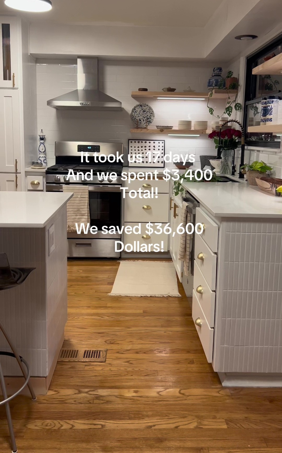 Dem Paar gelang es, die Küche ihrer Träume zu schaffen und dabei jede Menge Geld zu sparen