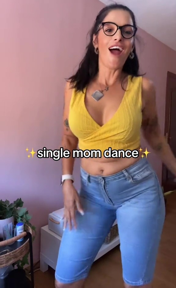 Die selbstbewusste Mutter zeigte auch ein Video von ihrem Tanz