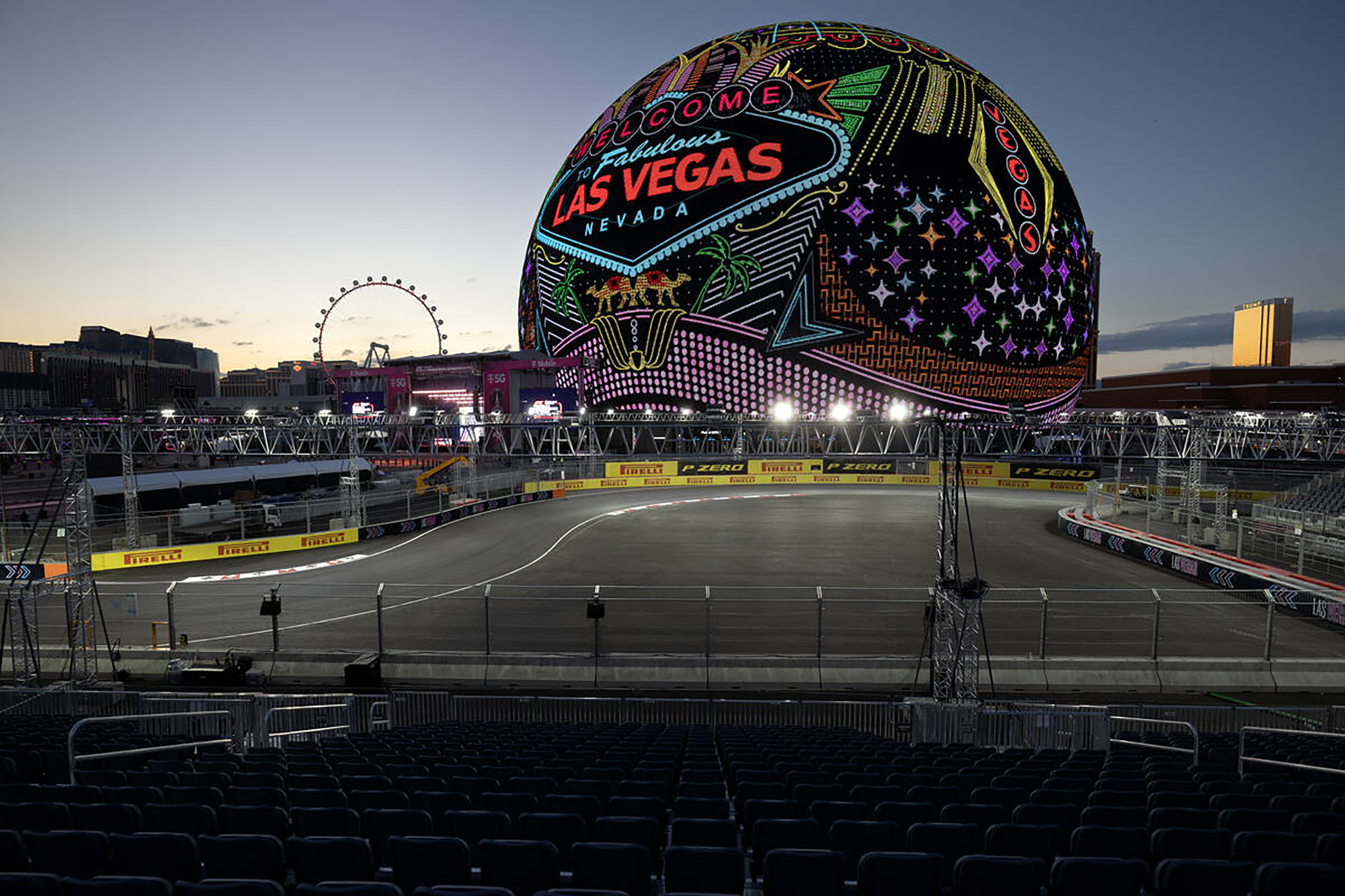 Die Veranstaltung findet im neuen 1,9 Milliarden Pfund teuren Las Vegas Sphere statt
