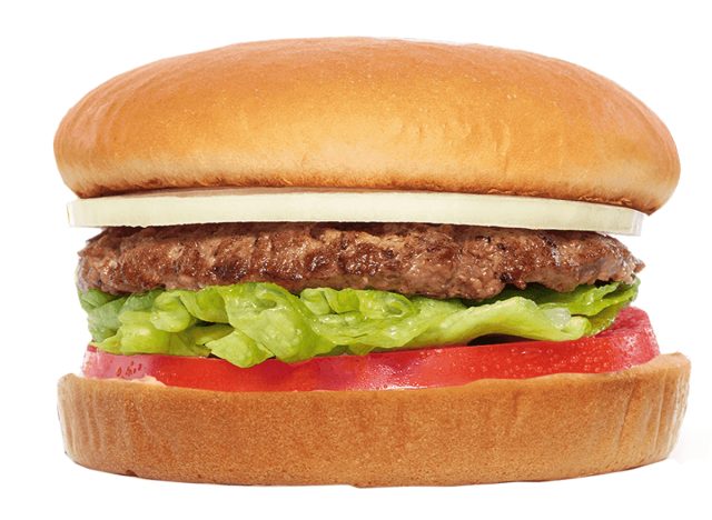 In-n-Out-Hamburger ohne Aufstrich