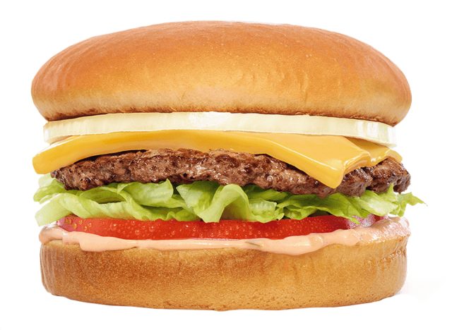 In-N-Out-Cheeseburger mit Aufstrich