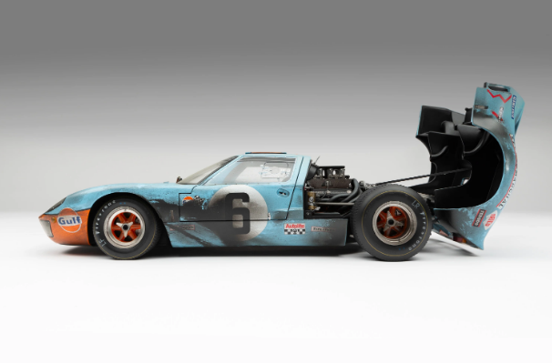 Der Ford GT40 ist eine Mini-Nachbildung des Le-Mans-Siegers von 1969